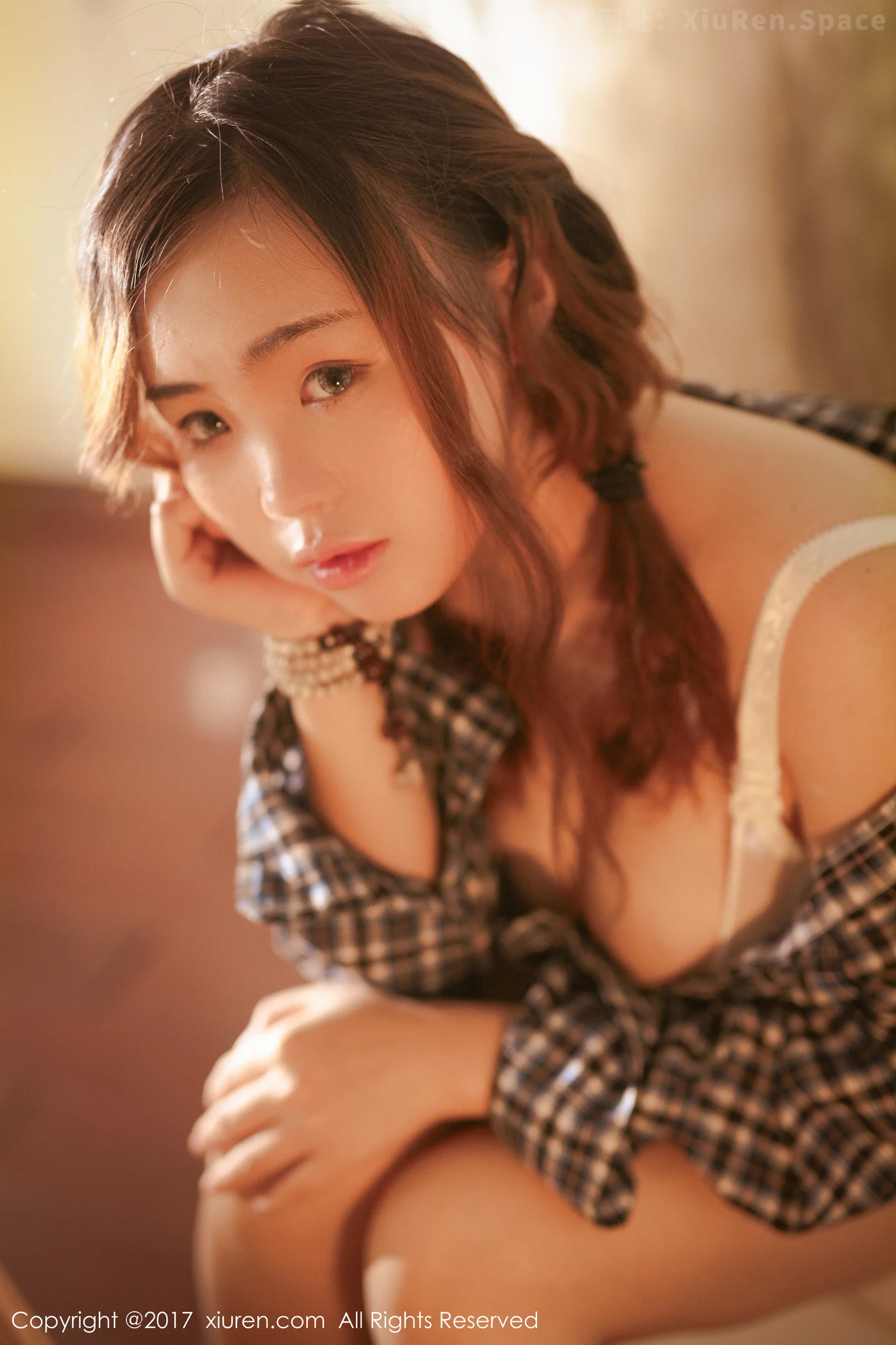 图片[4]-[XiuRen秀人网]VOL.754 嫩模米爱Demon格子衬衫下半透内衣秀傲人美乳完美诱惑写真50P-秀人网官方网站